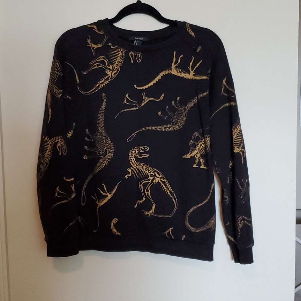 Gold & Black Dino Sweatshirt